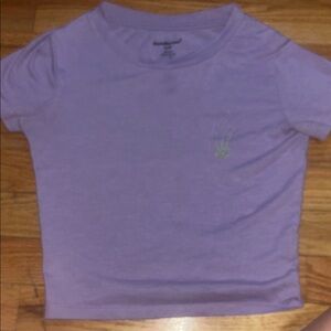 Charlotte Russe Purple Crop Top